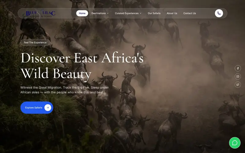 Blue Lilac Tours & Travel project by MM Digital Marketing